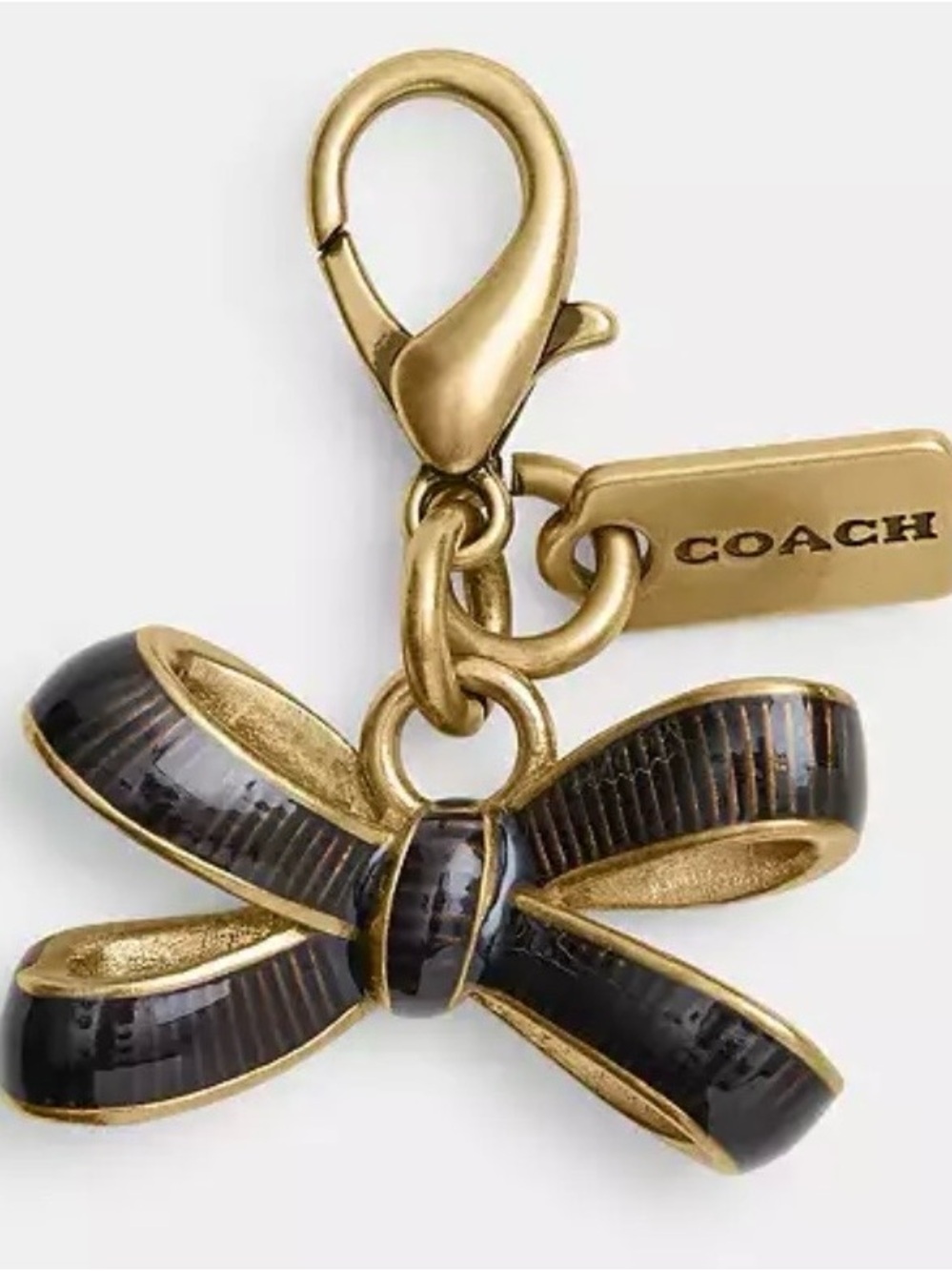 Coach DIY BOW charm with Coach dust pouch